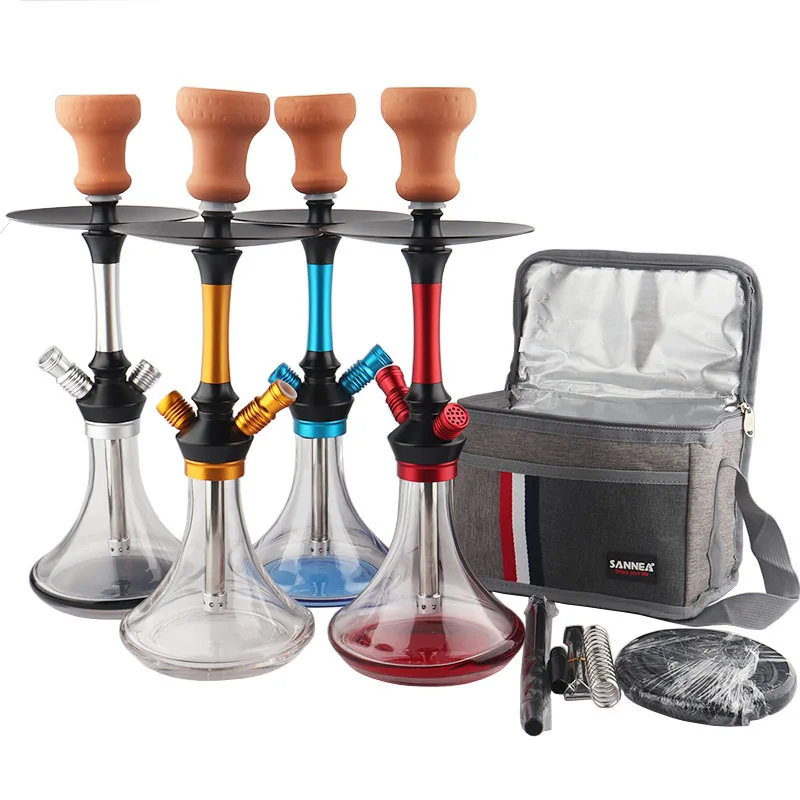 Portable Middle Size Hookah Shisha Smoking shop Luxurious Glass Hookah