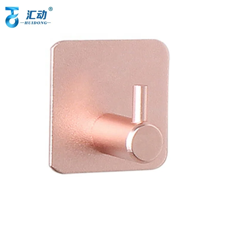 Space Aluminum Waterproof Adhesive Wall Hooks Robe Bathroom Kitchen Living Room Heavy Duty Towel Coat Towels Key hook