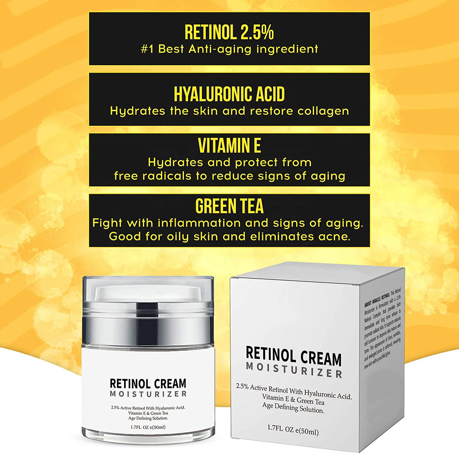 
private label hot selling skin care natural vitamin A anti age cream vitamin 