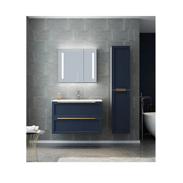 
Foshan customized hot sale pvc modern bathroom cabinet 