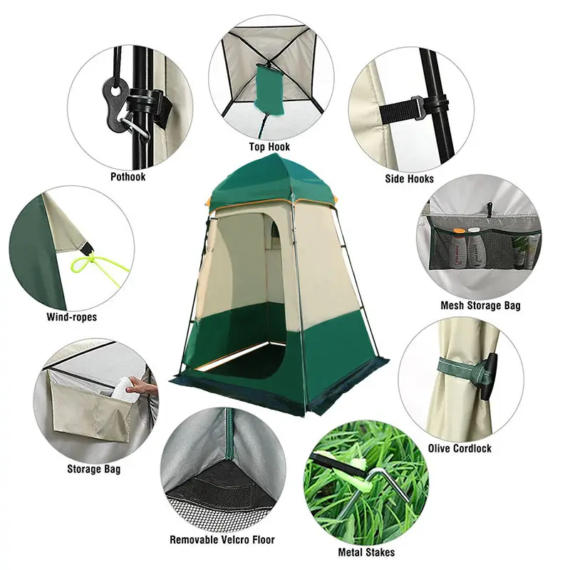 Hot Sale Folding Beach Portable Changing Room Pop up outdoor Camping Shower Tent