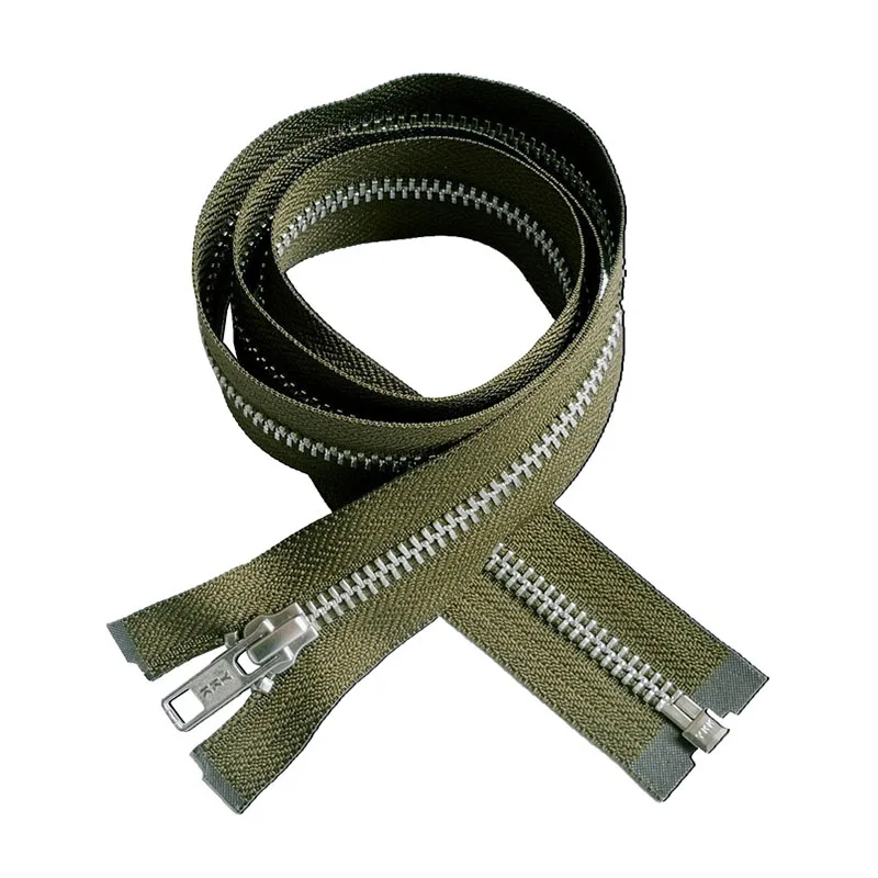 Wholesale #3 #5 #7 #8 #10 Metal Zip Close/Open End Custom Color Metal Jeans Zipper for Garment and Bag