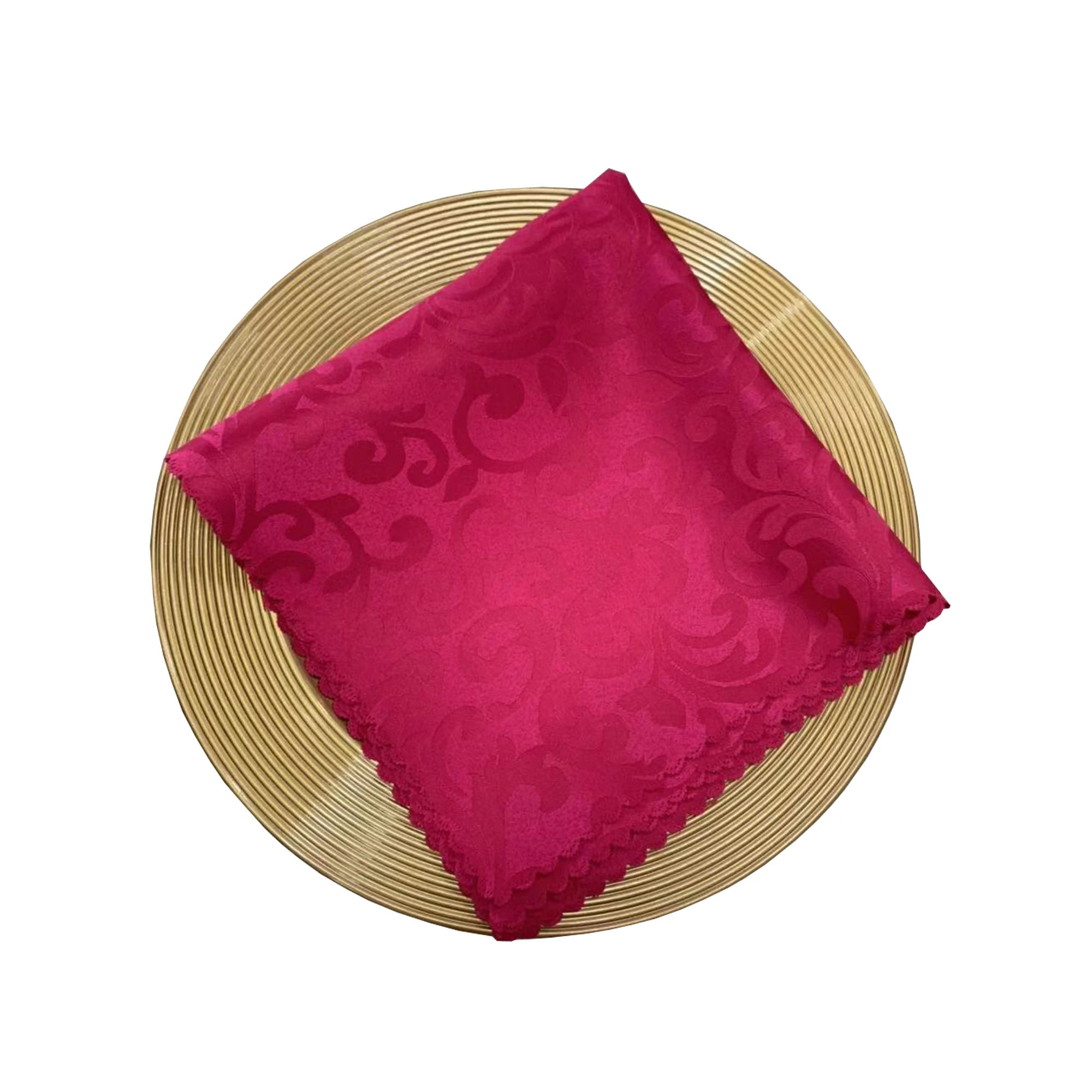 Wholesale custom purple cloth linen napkins table napkin for wedding banquet