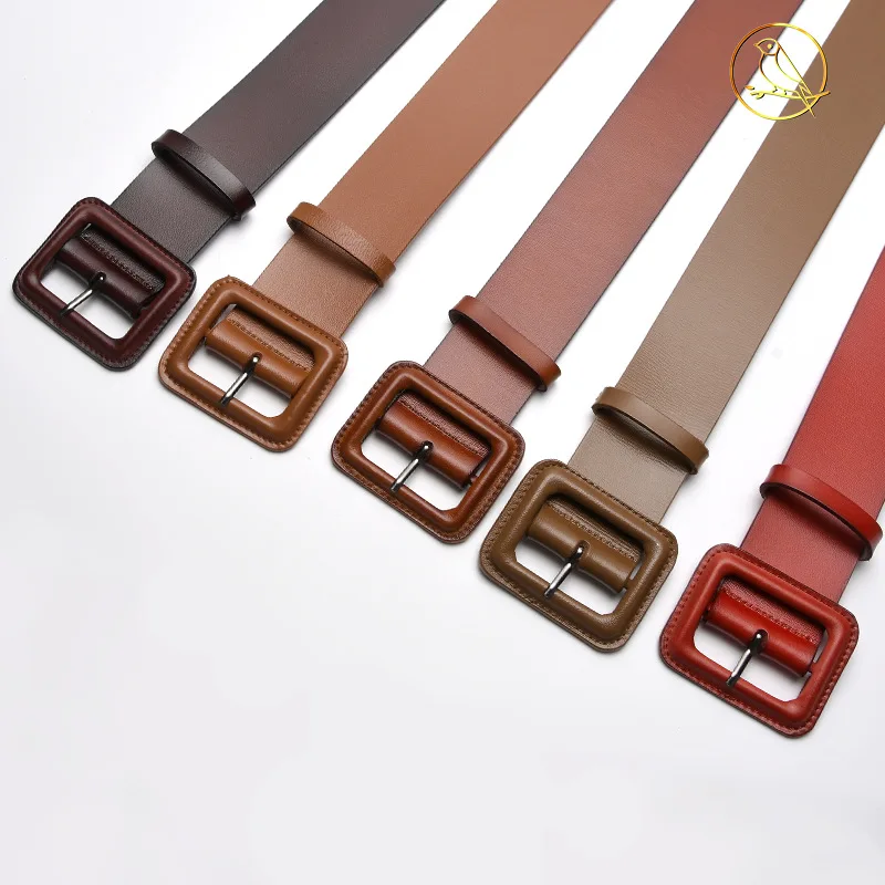 Wide Waist Seal Leather Belt Fashion Peplum Leather Belt Waist Collection Pin Buckle Girdle Belt Women