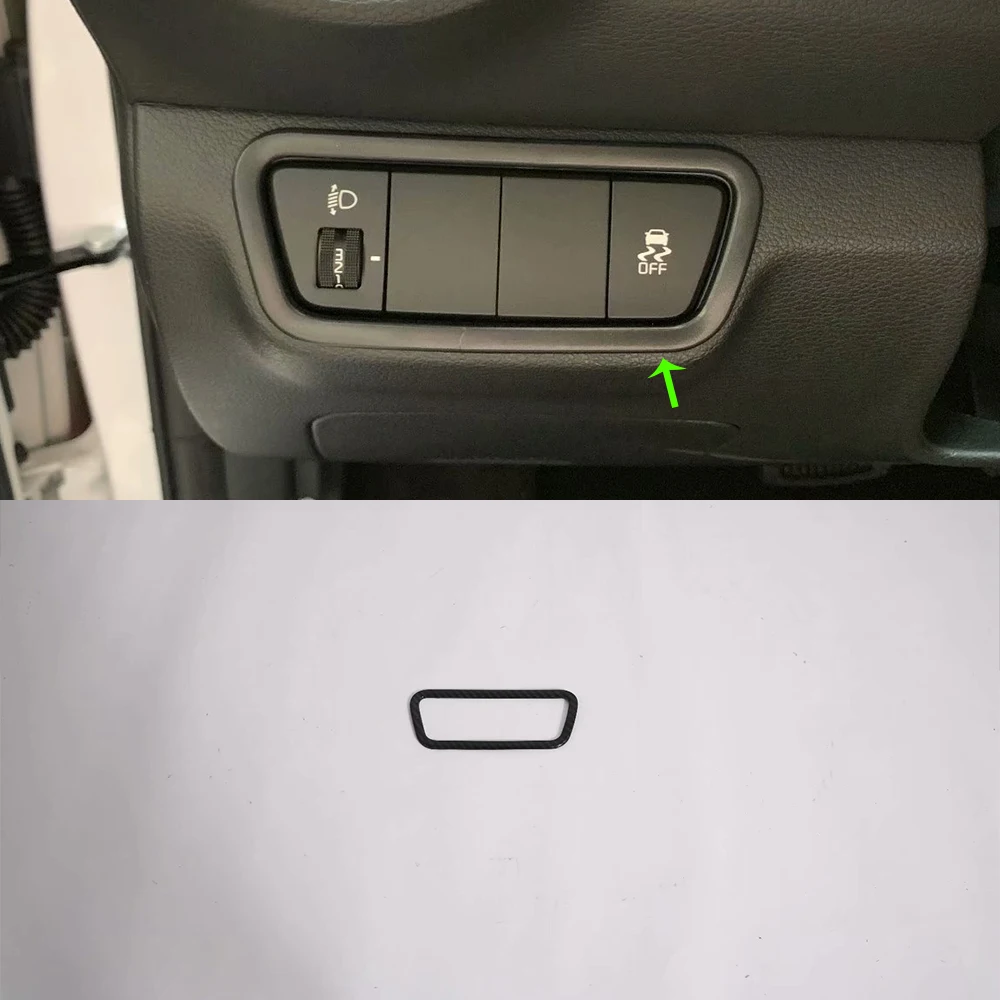 Interior ABS Car Front Head Lamp Switch Control Cover Trim Decorative Cover Trims For KIA K3 Cerato 2019