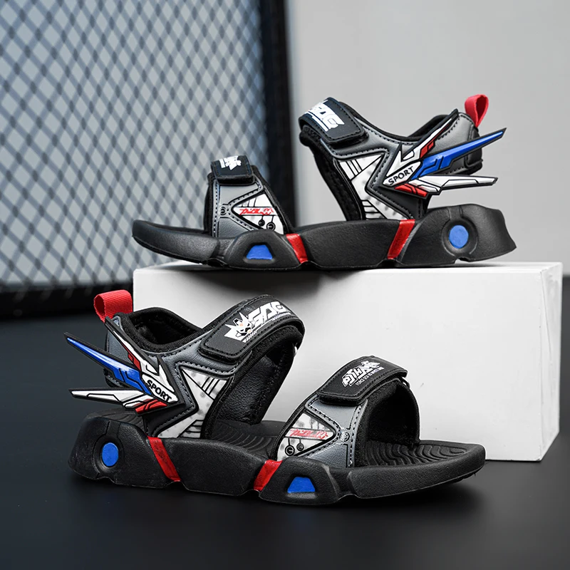 Kids Sandals Boys And Girls Leisure Sports Flat Sandals Soft Soles Waterproof Quiet Other Sandals