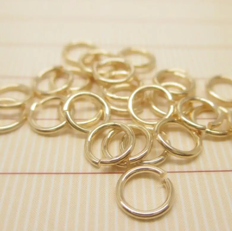 14K Gold Filled Open Hoop Jump Ring DIY Jewelry Accessories