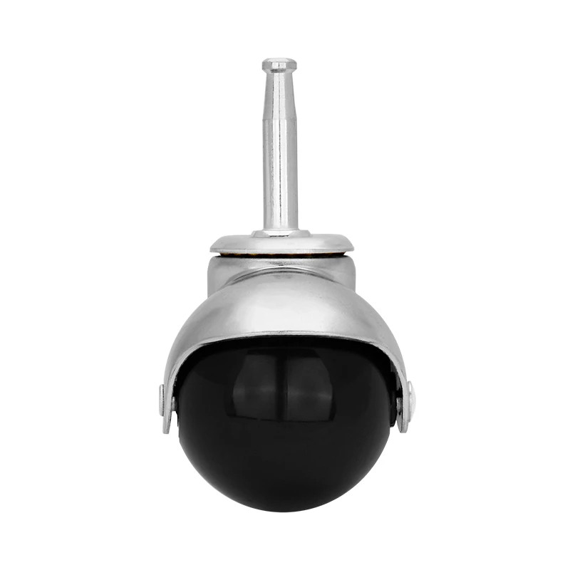 Universal 2 Inch Office Chair Caster Wheel 50mm PP Ball Furniture Casters Swivel Wheel Rubber Castor Metal Bracket