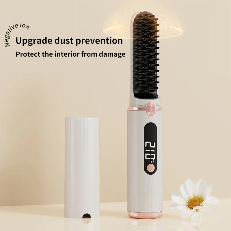 New charging wireless hair straightener portable mini straightener negative ions do not hurt hair