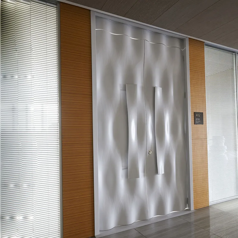 
Custom Outdoor or Indoor Aluminium Wave Panel for Road Sign Boards Or Room Gate 