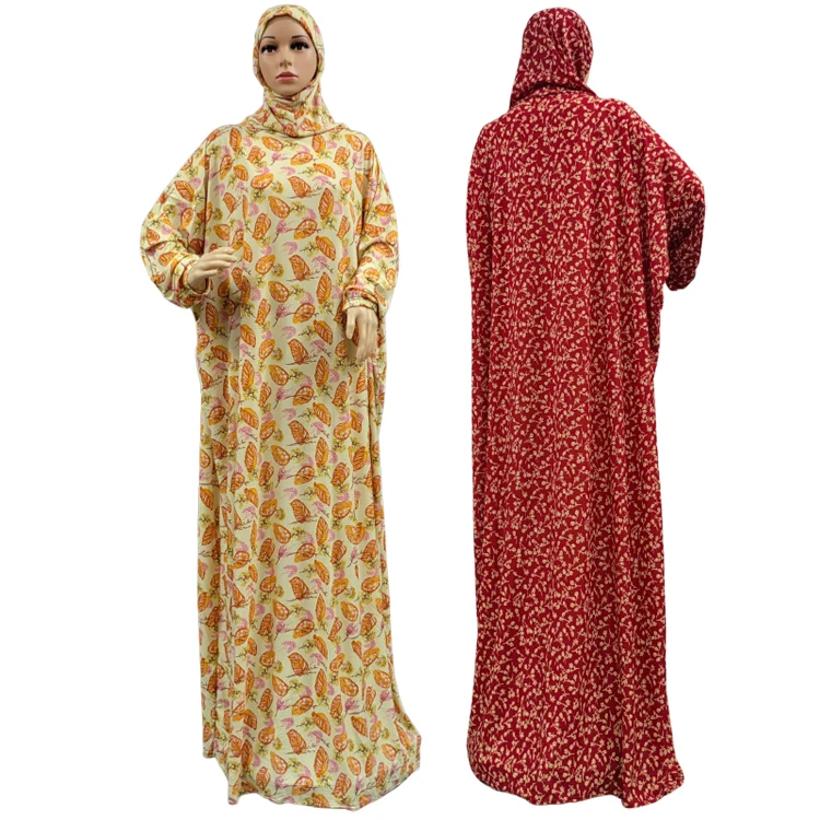 Fashion Muslim Kaftan Dress For Lady Dubai Saudi Islam Prayer Garment Hijab Jibab Maxi Hooded Abaya Dress Robe Ramadan Worship
