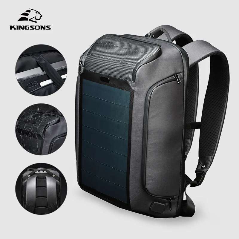 Factory Direct sales solar power generation backpack 9W antitheft Backpack Outdoor mobile phone solar charging board