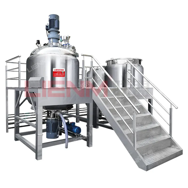 Small Lab Cream Lotion Emulsifier Mixing Machine