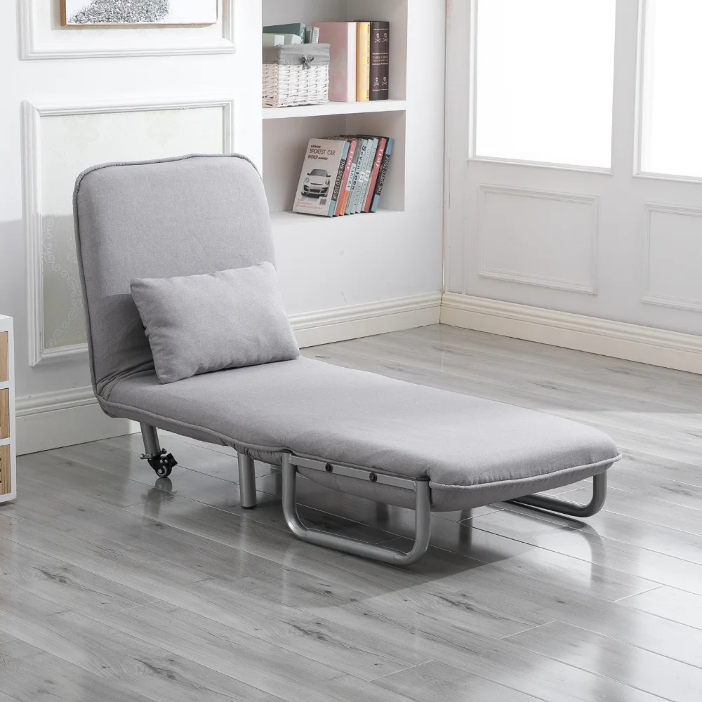 Modern Adjustable Convertible Folding Chair Sleeper Sofa  Bed