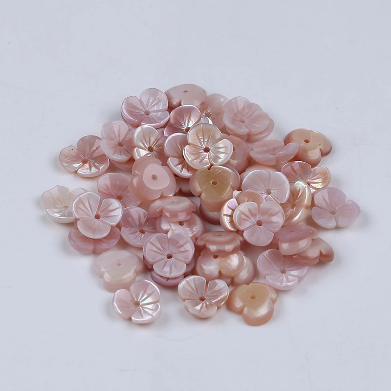 Wholesale natural Mother of pearl Carve Shell Flower Bead