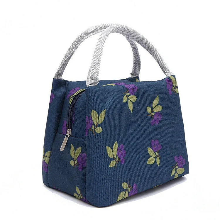 Custom Pattern Portable Cooler Lunch Bag For Kids and Office With logo Imprint