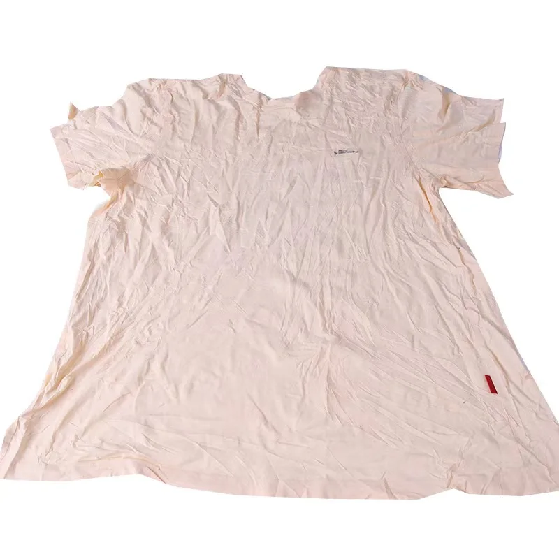 High Absorption Industrial Cleaning Cloth Rags Light Color Recycled Cotton T-Shirt Rags Strong Used for Cleaning
