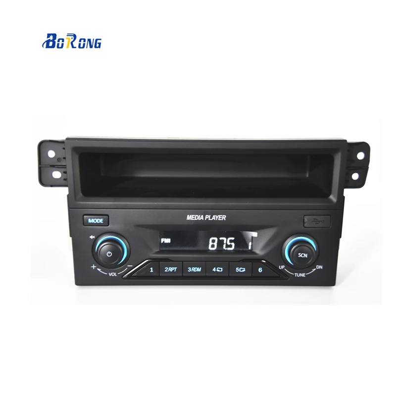BORONG Factory Car Radio MP3 Player 12V 24V FM Radio AUX Input Stereo Audio