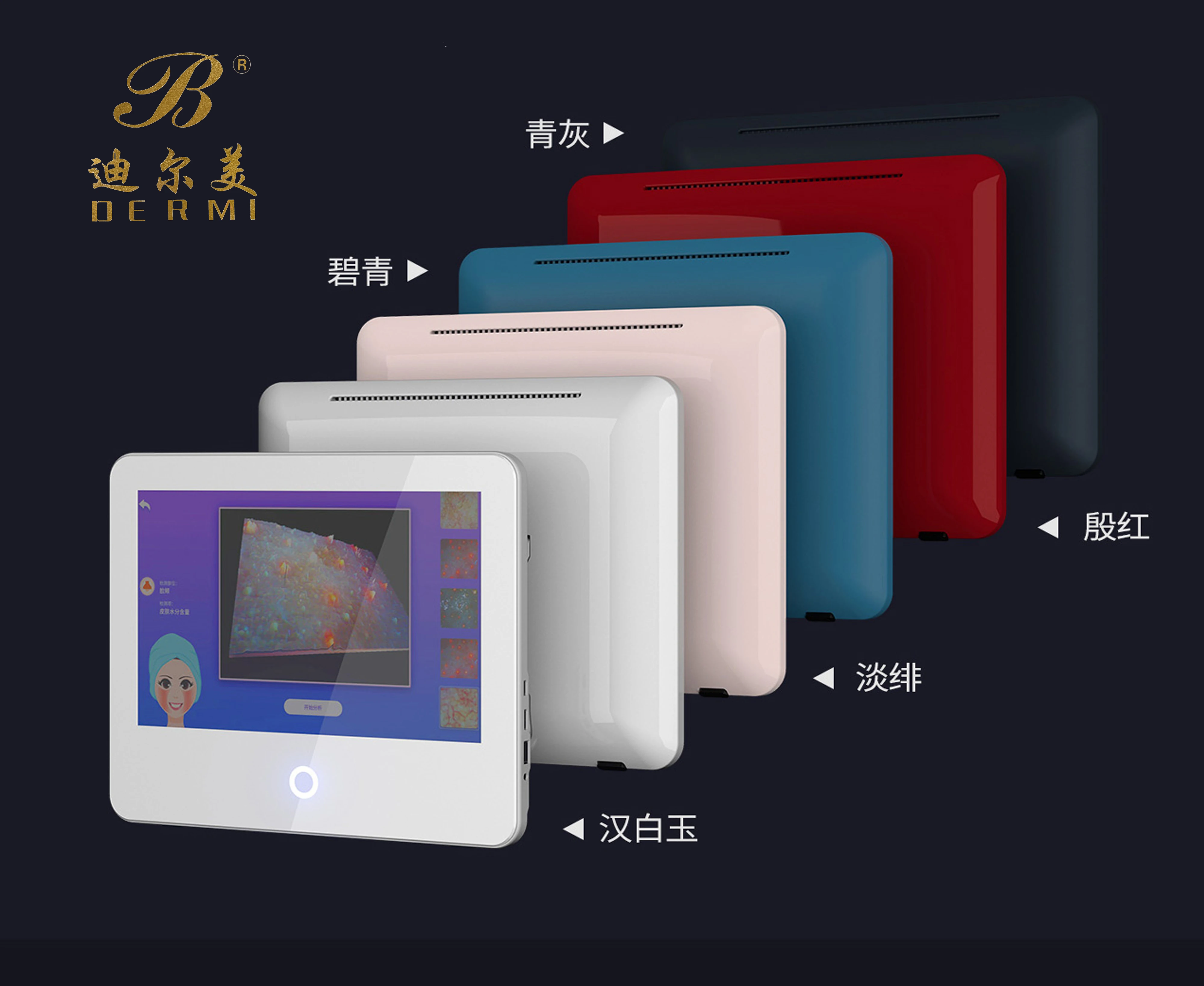 3D skin display ipad analysis Charging use Light and thin  Facial Skin Analyser / 3D Digital Skin Analyze intelligent system