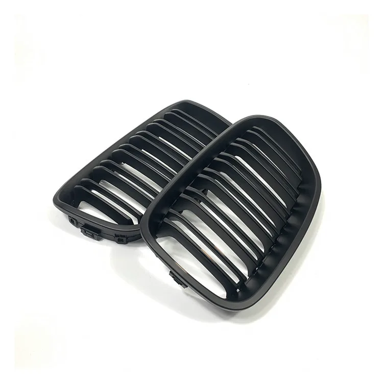 
Top Quality Wholesale Car Front Face Grille For BMW 1 Series F20 ABS single wire grille Matte black 2012-2014 