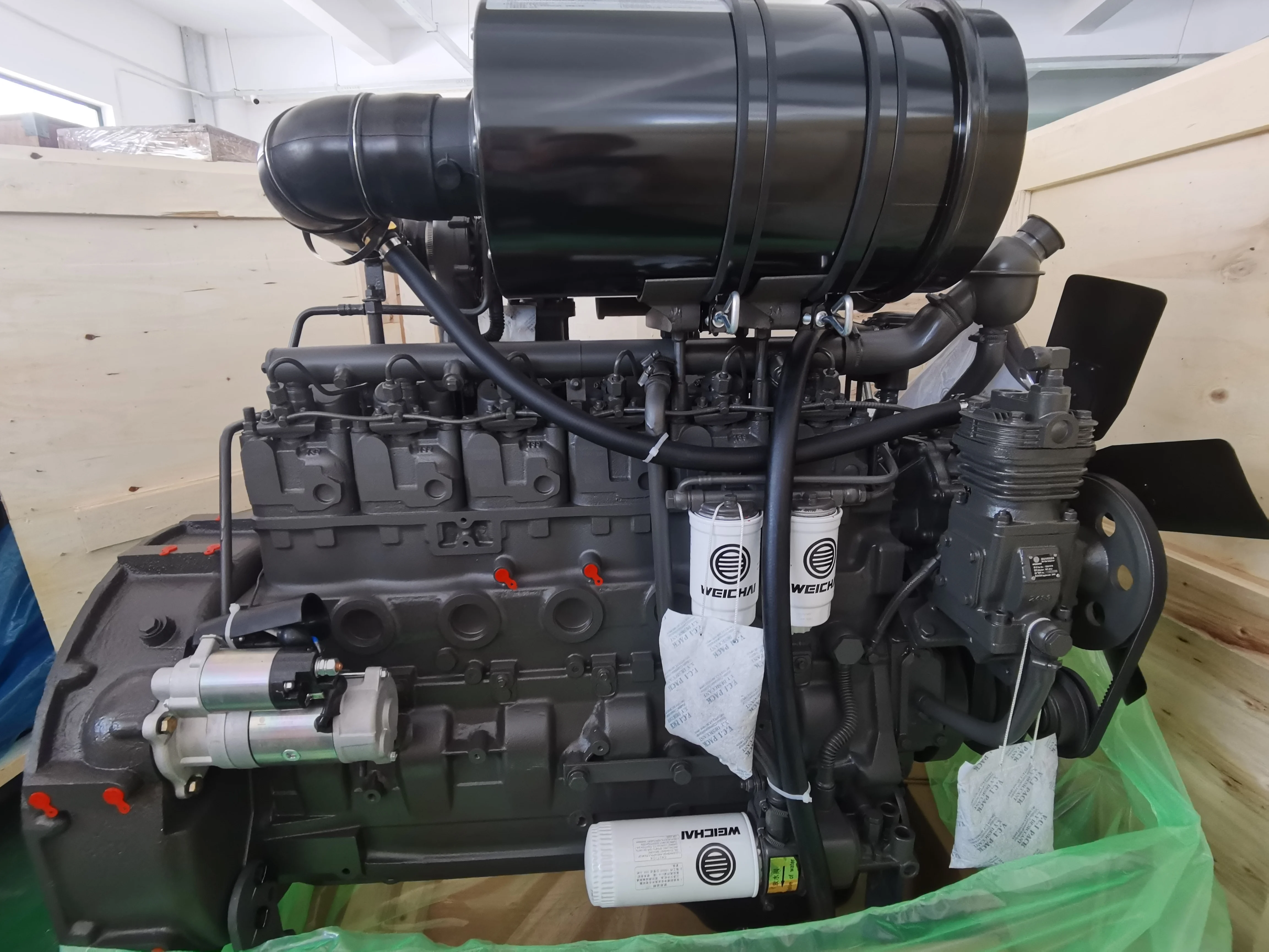 6 цилиндров 140 кВт 2000 об/мин Weichai WP6G190E301 двигатель для строительной техники