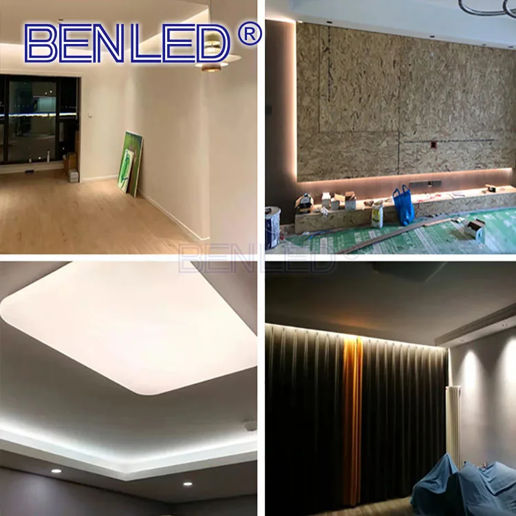 Upgraded High Density LED Tape Ribbon Light DC12V 24V 480leds 8mm IP20 10W/M Dotless RGB Flexible COB LED Strip