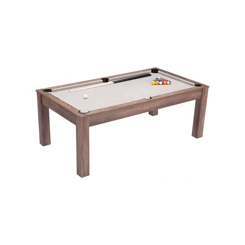 3 in 1 brown pool dining table MDF billiard convertible pool tables with table tennis top