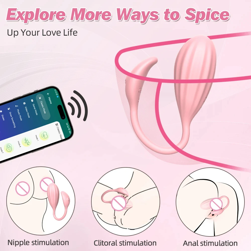 Dropshipping APP Sex Toys Remote Control Couples Vibrator Silicone Clit Vibrator Wearable Panties Adult Vibrador for Woman