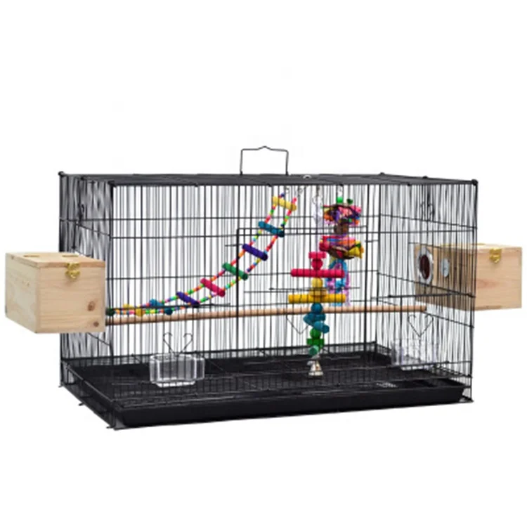 Free Shipping Stainless Material Big Size Collapsible Lovebird Breeding Macaw Bird Cage Big Size 1pc For Sale