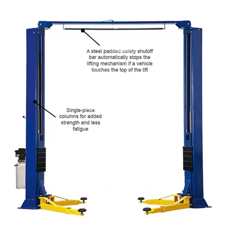Factory price 4000kg Clear floor 2 post car lift With installation manual Good quality  Gantry two post car lift