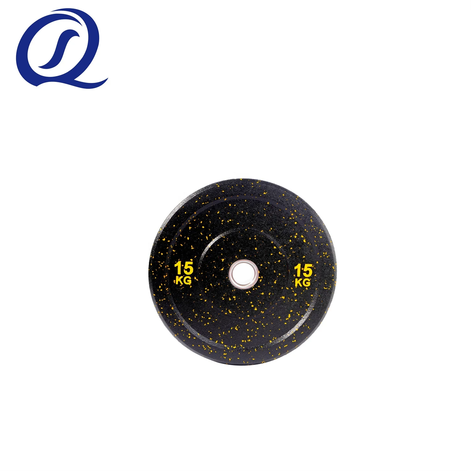 Top Quality Durable Cross Fitness Equipment Hi-Temp Rubber Bumper Weight Barbell Plates With Color