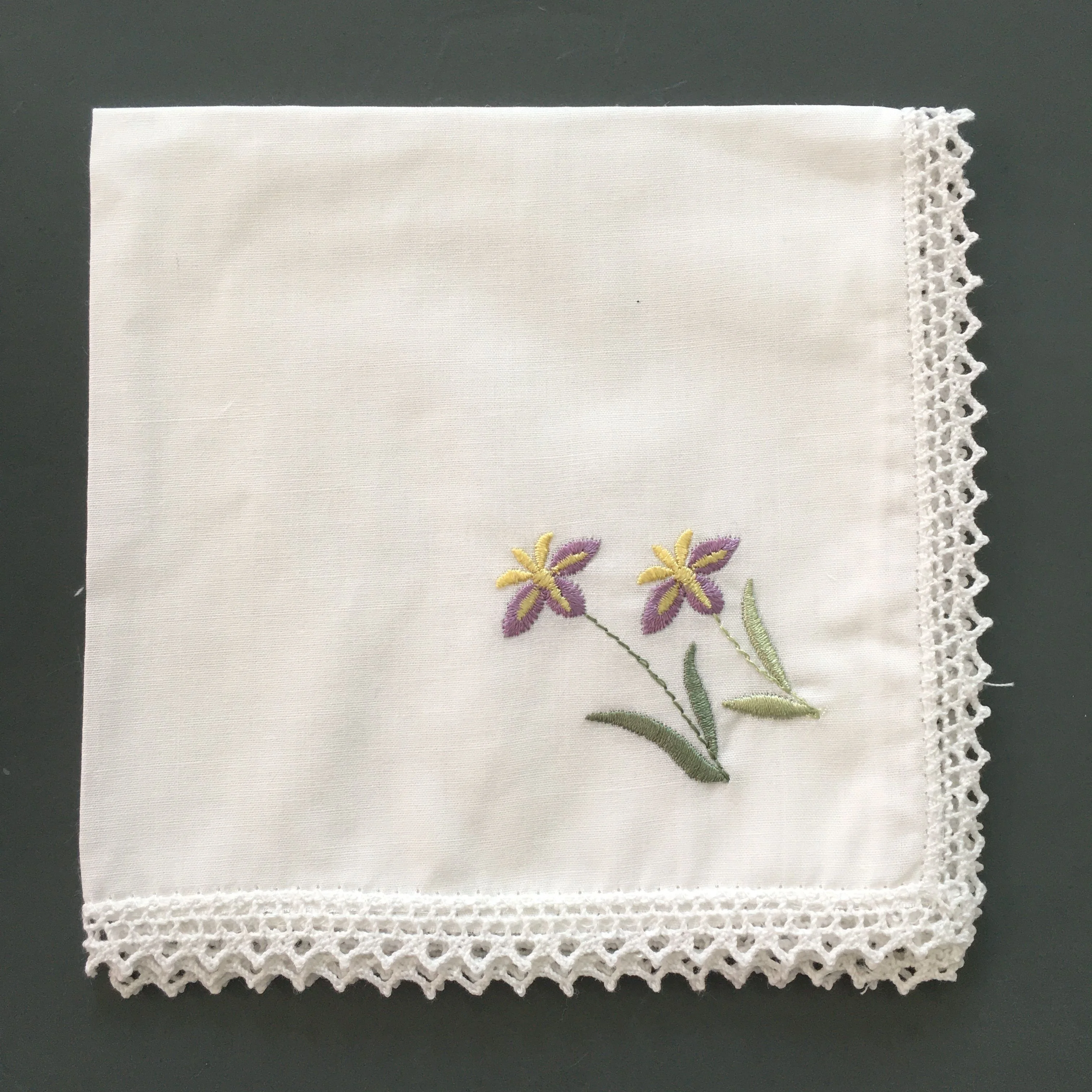 cotton crochet handkerchief lace hankies