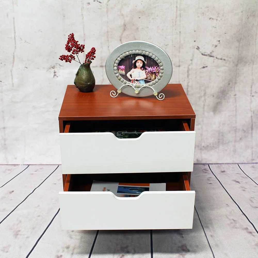 wood material bedroom cabinet 2 drawer sideboard cabinet