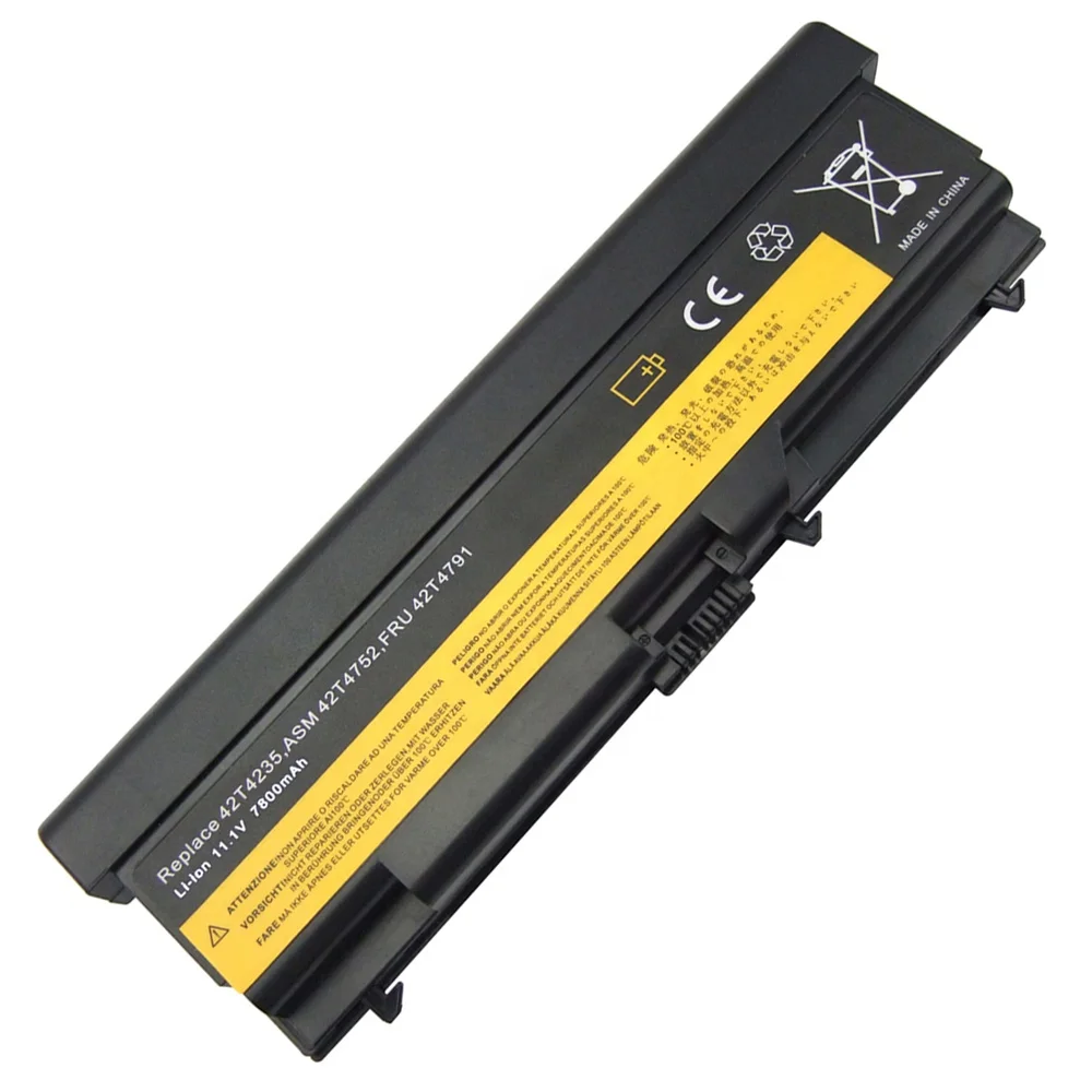 Replacement laptop battery for IBM/LENOVO 42T4235 ASM 42T4752 9-Cell TP T410 E40 E50 L410 SL510 SL410 T20