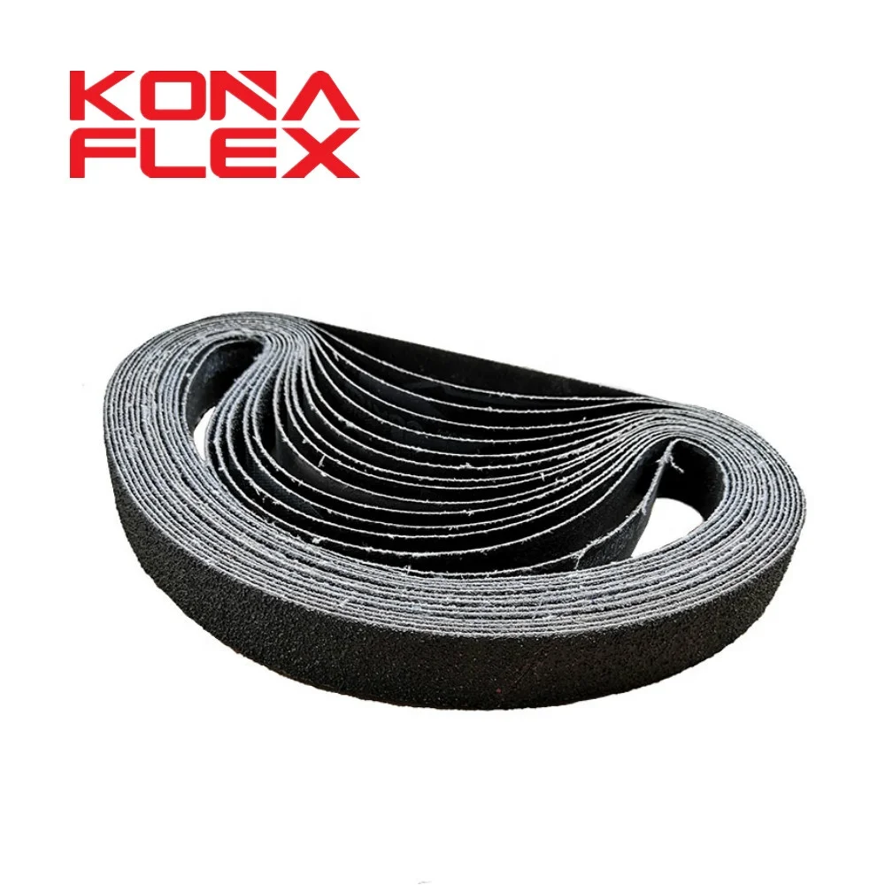 Konaflex 25x457 мм Силиконовые карбидные шлифовальные ремни для шлифовки и полировки дерева/металла/SS.ST/стекла