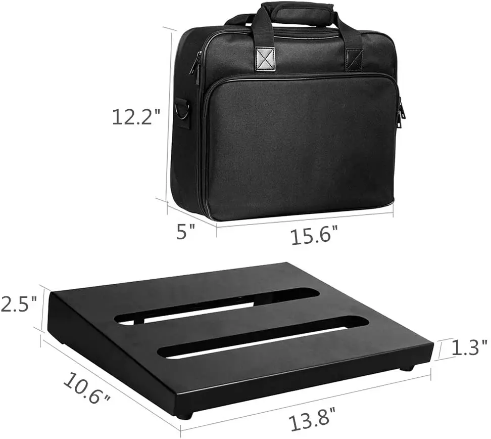 Guitar Effects Pedalboard fects Pedals Board Set Alloy Small Guitar Pedal Board