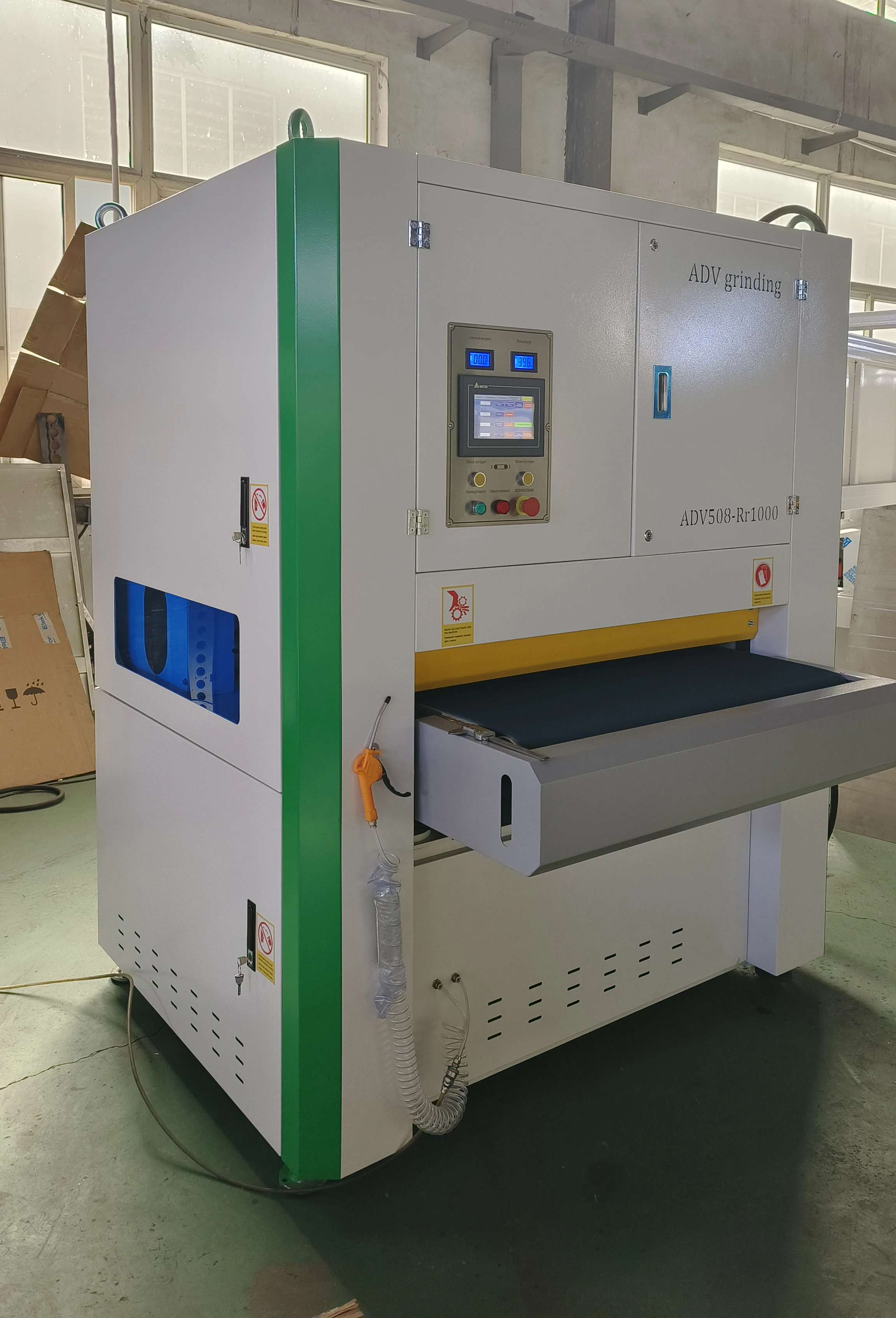 Stainless Steel Sheet Edge Grinding Polishing Deburring Machine For Laser Cutting Sheet Metal Burrs Removal