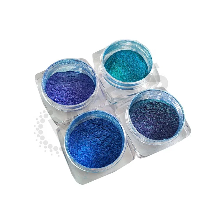 New Colour Mica Pearl Pigment Cosmetics Eyeshadows Multichrome Powder Blue Chameleon pigment