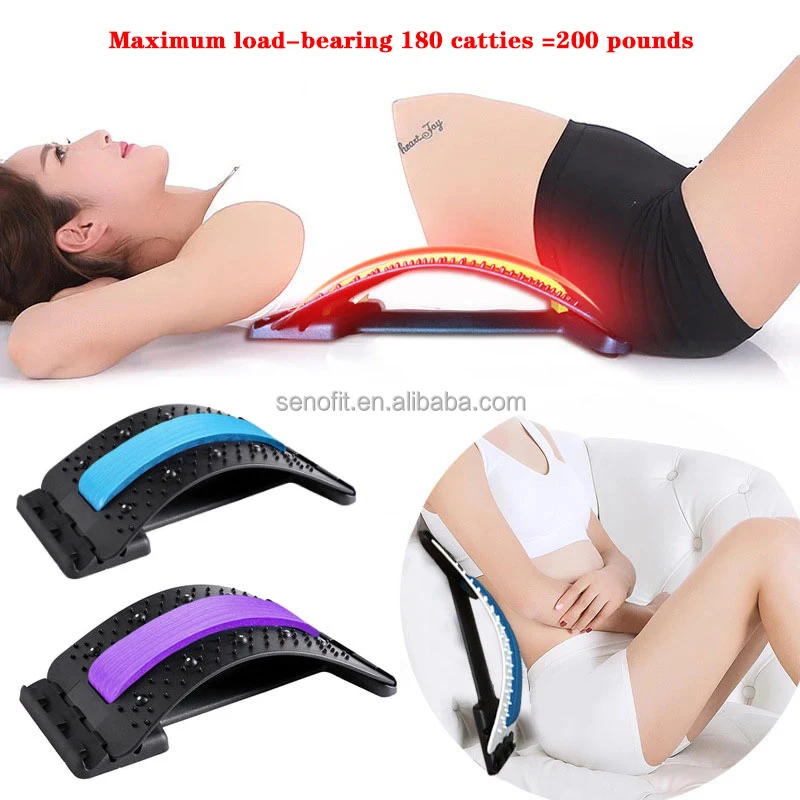 SENAOFIT Chiropractic Massager Back Lumbar Support Lower Back Stretcher Back Stretcher Acupuncture magnetic therapy Massager
