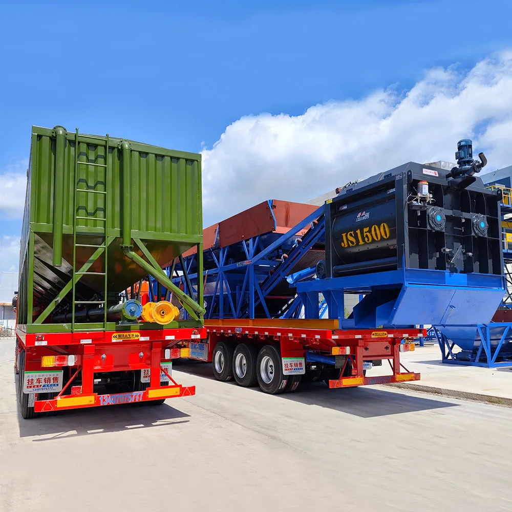 Hzs90 Electric Belt Conveyor Feeding Small Fixed New Production Line Cement Mixer Plant Beton Ready Mix Concrete Batching Plant