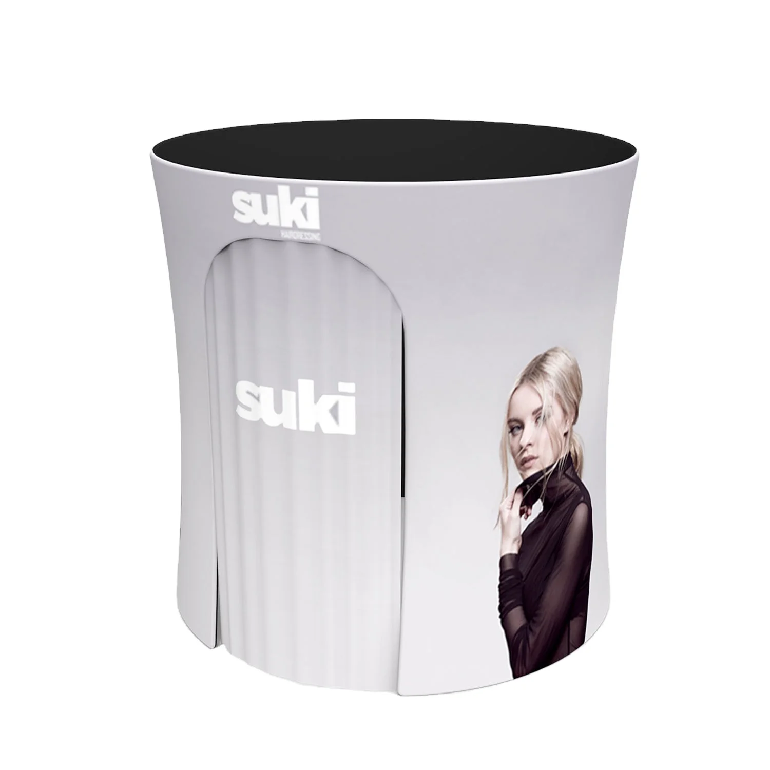 2024 new inflatable tension fabric led outdoor video 360 photo booth enclosure backdrop green screen custom stand circular