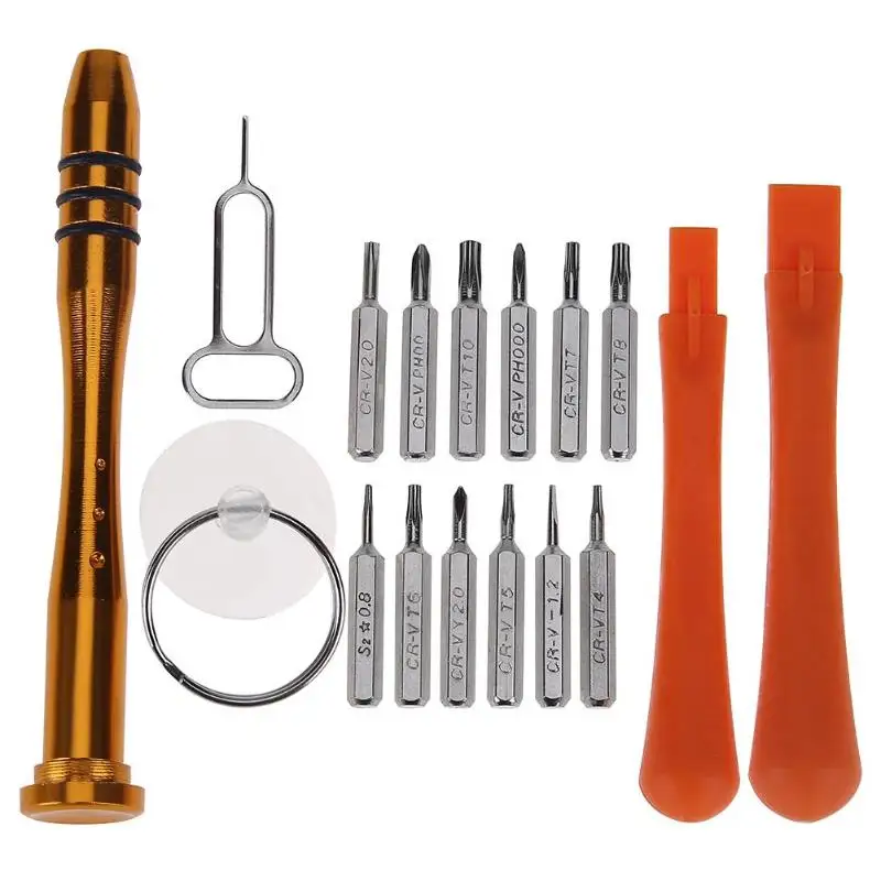 17pcs Universal Screwdriver Bits Set Disassemble Maintenance Tools Kits for Mobile Phone Kits