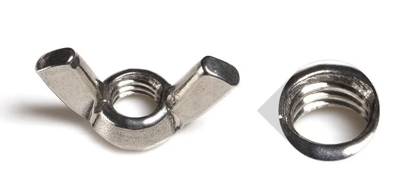 DIN 315 SS 304 Butterfly Nut M8 M10 Carbon Steel Thumb Nut Zinc Wing Nuts