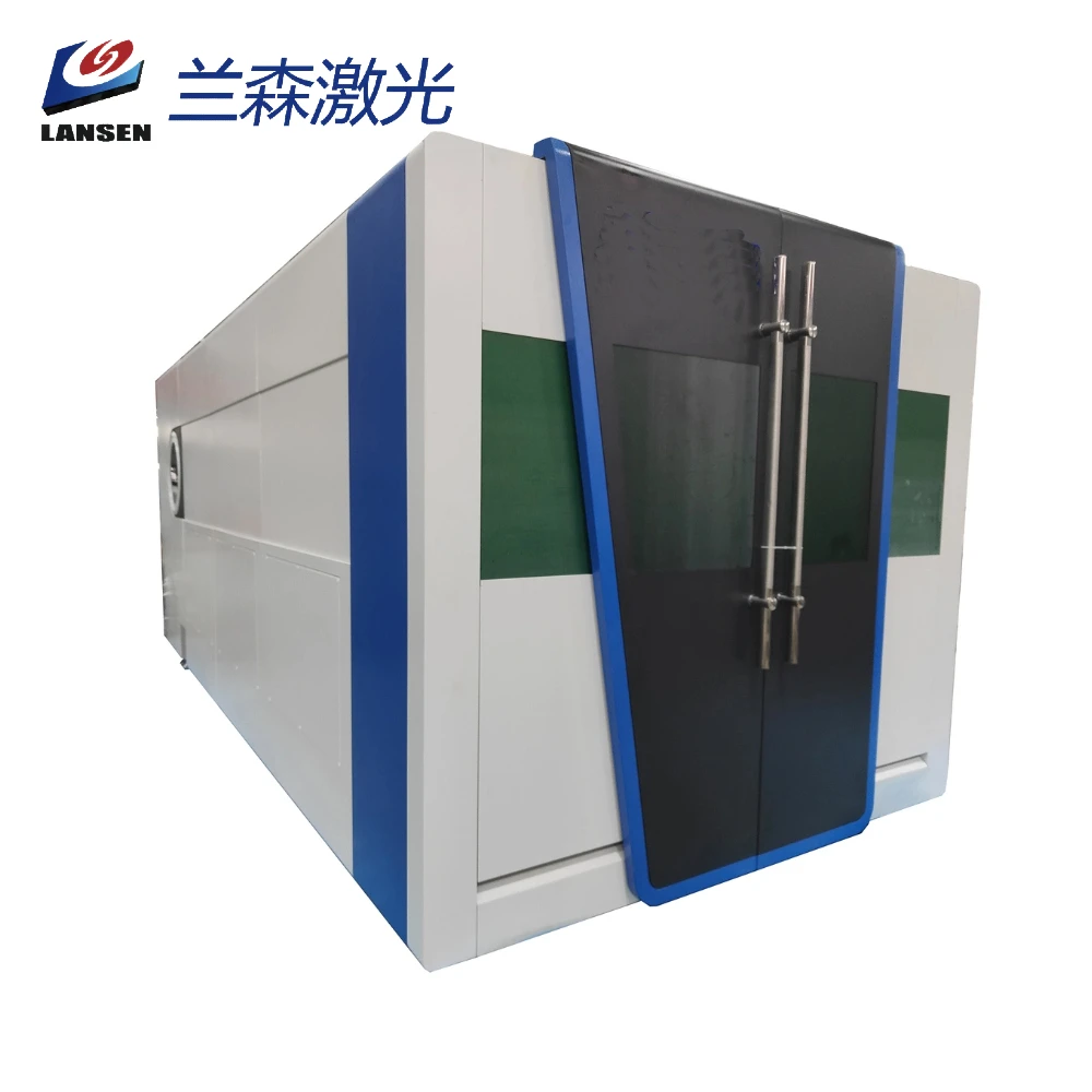 1530 1390 6060 closed fiber laser cutting machine for metal cut equipment Stainless steel sheet metal processing