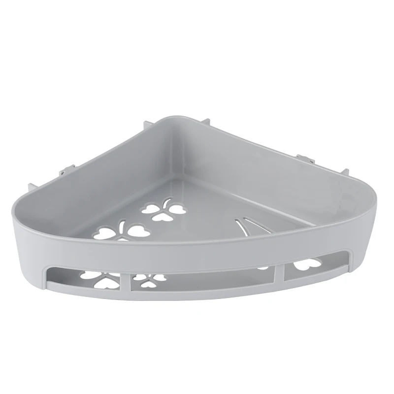 Multi  functional nail  free bathroom wall storage shelf kitchen utensils and seasonings storage shelf