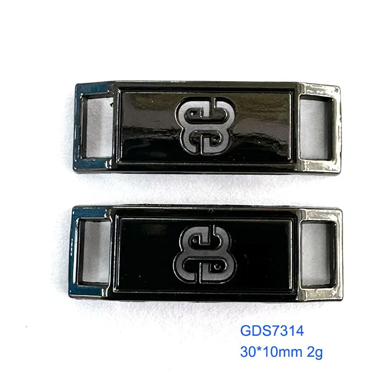 Laser logo shoelace clog shoe charms accessory for white sneakers