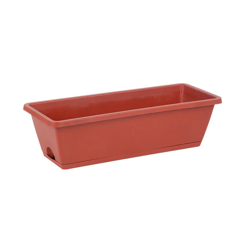 New Design Rectangular Planters Hanging Plastic Flower Pot Windowsills Pots Growing Pot