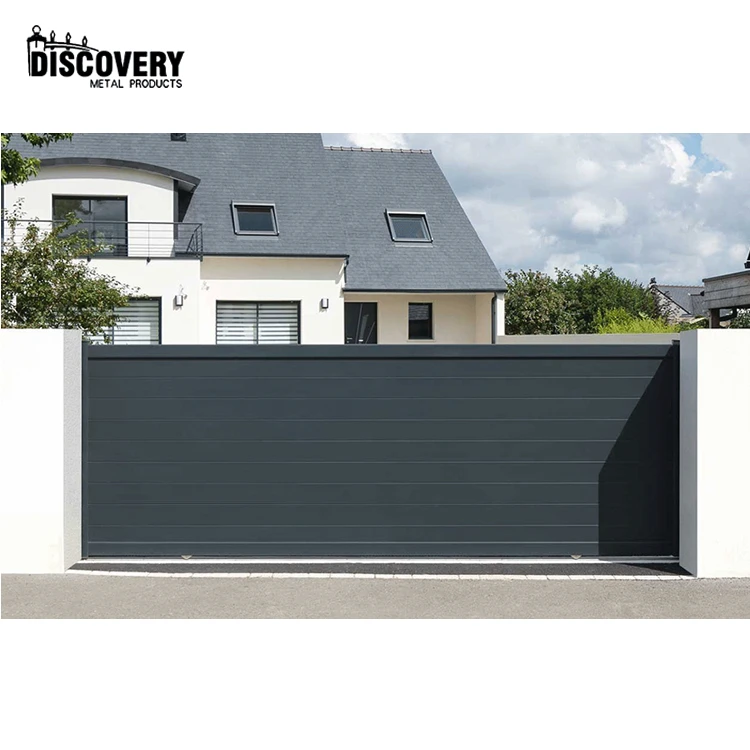 Customized luxurious aluminum sliding gate designs for wall compound