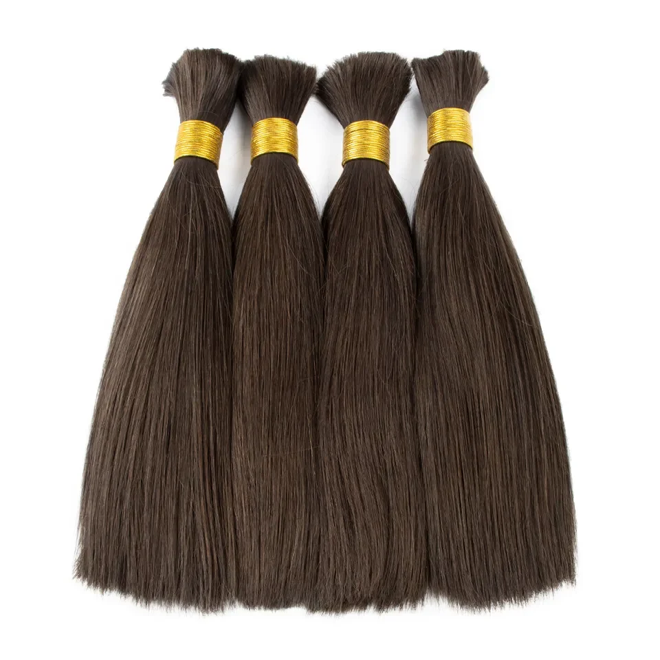 2024 Chinese Factory Wholesale 100 Human Braiding Hair Bulk No Weft Cuticle Aligned for