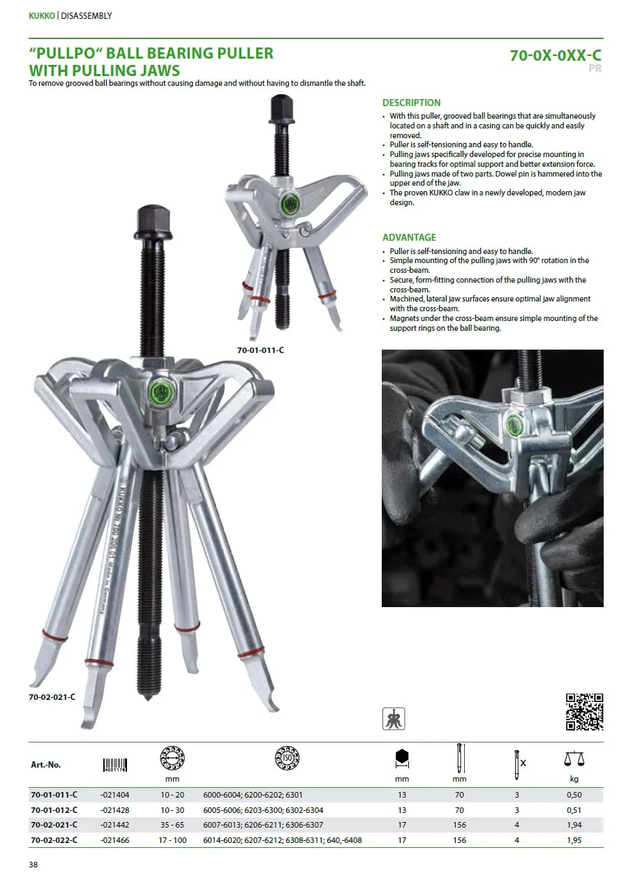 Universal 3 jaws quick adjustment jaws inner small bearing ball joint puller